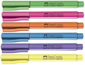Marca Texto Marcador Grifpen FABER CASTELL Neon 6 Cores - Faber-Castell