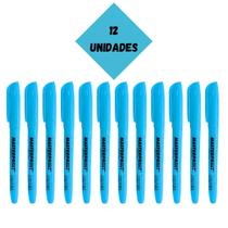 Marca texto masterprint neon azul com 12 unidades