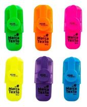 Marca Texto Mini 6 Cores Ponta Chanfrada Destaque - unidade - Jocar