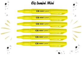 Marca Texto Mini Lumini Amarelo Neon - Kit c/ 6 Marca Texto Mini Lumini Amarelo Neon - Kit c/ 6