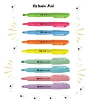 Marca Texto Mini Lumini Neon + Pastel - Kit C/9