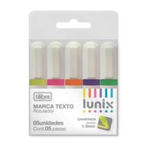 Marca Texto Mini Neon Lunix Kit com 5 Cores Tilibra 1 Ed 1 ed