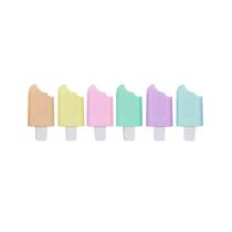 Marca Texto Mini Picolé VMP Kit Contendo 6 Cores Tons Pastel