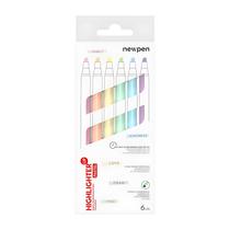 Marca Texto Newpen - Tons Pastel com 6 Cores