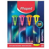 Marca texto nightfall estojo 4 cores maped 740700