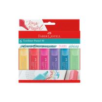 Marca texto pastel 46 c/6 cores faber castell