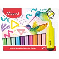 Marca Texto Pastel + Neon Estojo c/ 12 Cores Sortidas Maped Marca Texto Pastel + Neon Estojo c/ 12 Cores Sortidas Maped