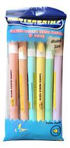 Marca Texto Pastel Slim Ponta Chanfrada Masterprint 6un Variadas Marca Texto Pastel Slim Ponta Chanfrada Masterprint 6un Variadas
