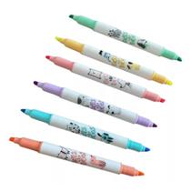 Marca Texto perfumado 2 pontas varias cores - papelaria - material escolar Marca Texto perfumado 2 pontas varias cores - papelaria - material escolar