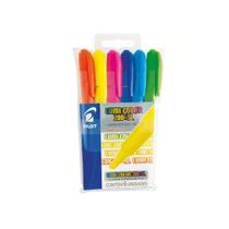 Marca Texto Pilot Lumi Color 200-SL 6 Cores