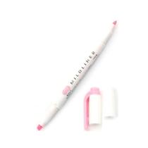 Marca Texto Ponta Dupla Zebra Mildliner Rosa