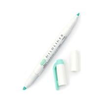 Marca Texto Ponta Dupla Zebra Mildliner Verde Azul