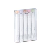 Marca-texto Ponta Flexível 5 Cores Boho BRW Marca-texto Ponta Flexível 5 Cores Boho BRW