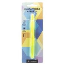 Marca texto retrátil - amarelo