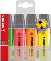 Marca Texto- Stabilo Boss C/4 Cores Sortidas- 113.2012