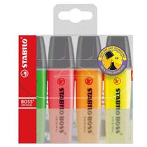 Marca Texto Stabilo Boss Neon Com 4 Cores