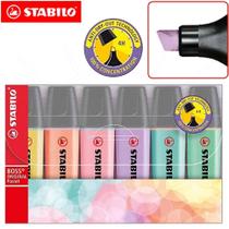 Marca Texto Stabilo Boss Pastel - Kit com 6 Cores