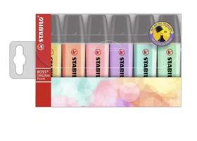 Marca Texto Stabilo Boss Tom Pastel - 6 Cores