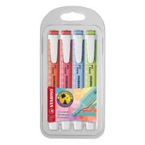 Marca Texto Stabilo Swing Cool Com 4 Cores Pastéis Marca Texto Stabilo Swing Cool Com 4 Cores Pastéis