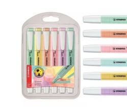 Marca Texto Stabilo Swing Cool Pastel - Estojo Com 6 Cores