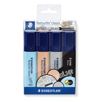 Marca Texto Staedtler Textsurfer 4 Cores Vintage Marca Texto Staedtler Textsurfer 4 Cores Vintage