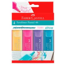 Marca Texto Textliner Pastel 46 com 4 cores - Faber-Castell