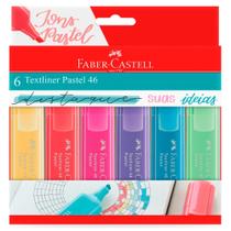 Marca Texto Textliner Pastel 46 com 6 cores - Faber-Castell