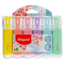 Marca texto tons pastel estojo 6 cores sortidas - maped