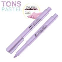 Marca Texto Tons Pastel Lilás Grifpen Faber Castell Ref: MT/RXTPZF