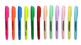 Marca texto várias cores 12 unidades