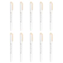 Marca-texto Zebra Mildliner Creme Suave 10 Unidades