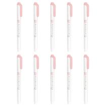 Marca-texto Zebra Mildliner, Rosa Suave, Pacote com 10 Marca-texto Zebra Mildliner, Rosa Suave, Pacote com 10