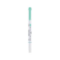 Marca-texto Zebra Newpen Mildline Ponta Dupla Blue Green
