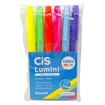 Marca-textos CIS Lumini Neon Jogo com 06 Cores