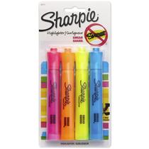 Marca-textos Sharpie Accent estilo tanque, 4 cores sortidas Marca-textos Sharpie Accent estilo tanque, 4 cores sortidas