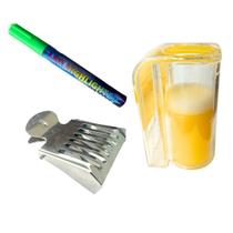 Marcação abelha-rainha apicultor caneta+marcador+gaiola inox Marcação abelha-rainha apicultor caneta+marcador+gaiola inox