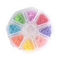 Marcação de gancho de crochê contador de tricô colorido, ferramenta de tricô acessório de suéter DIY Marcação de gancho de crochê contador de tricô colorido, ferramenta de tricô acessório de suéter DIY