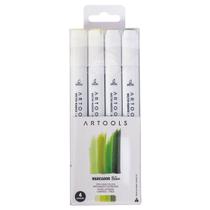 Marcador À Base De Álcool Sketch Pictom 4 Tons De Verde Cítrico - Artools Marcador À Base De Álcool Sketch Pictom 4 Tons De Verde Cítrico - Artools