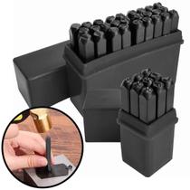 Marcador Alfanumérico 3Mm 36 Número Letra Pino Punção Aço