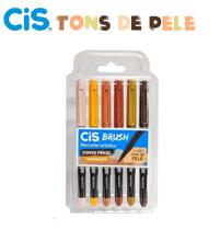 Marcador Aquarelavel Cis Brush c/ 6 Tons de Pele