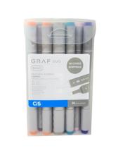 Marcador Artistico 2 Pontas Graf Duo Brush Estojo Cis