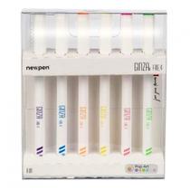 Marcador artístico 6 cores Ginza pop art fine 0.4 Newpen Marcador artístico 6 cores Ginza pop art fine 0.4 Newpen