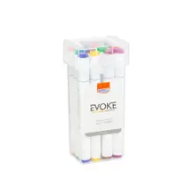 Marcador Artístico BRW Evoke Dual Marker DM1200 12 cores