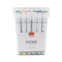 Marcador Artístico Brw Evoke Dual Marker Dm2400 24 Cores