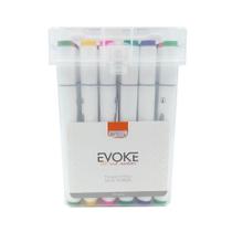 Marcador Artístico BRW Evoke Dual Marker DM2400 24 Cores