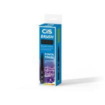 Marcador Artístico CIS BRUSH N01 Preta Caixa com 06