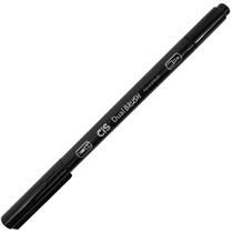 Marcador Artístico Dual Brush Aquarelável Preto Cis
