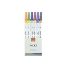 Marcador artístico dual magic brush pen 6 cores - GNA