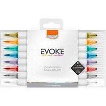 Marcador Artístico Evoke Dual Brush Metalizado - 8 Cores Marcador Artístico Evoke Dual Brush Metalizado - 8 Cores