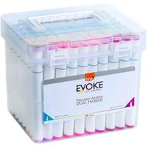 Marcador Artístico Evoke Dual Marker BRW 108 Cores